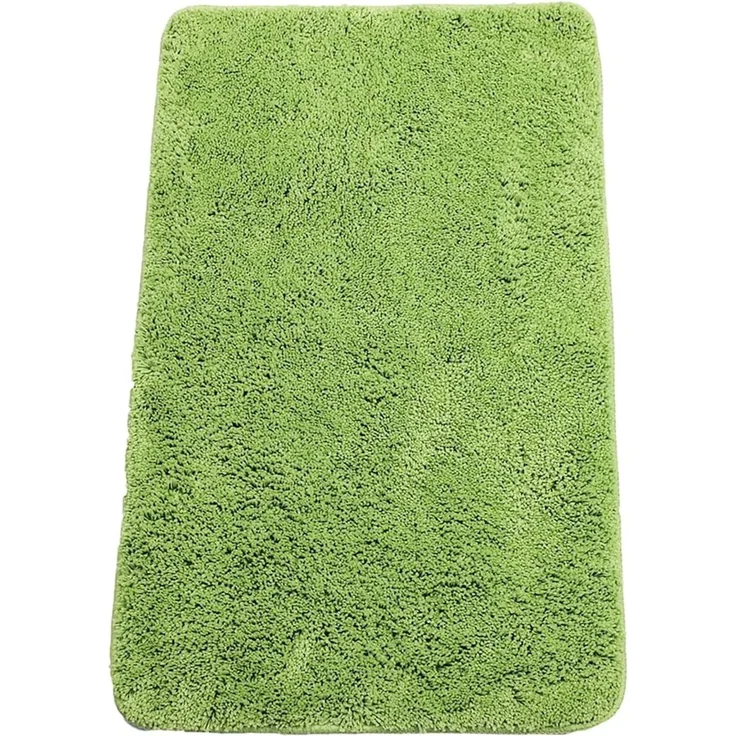 Brandsseller Badematte 50x80 cm Badteppich Badvorleger Badezimmerteppich Duschvorleger Grün – Bild 1