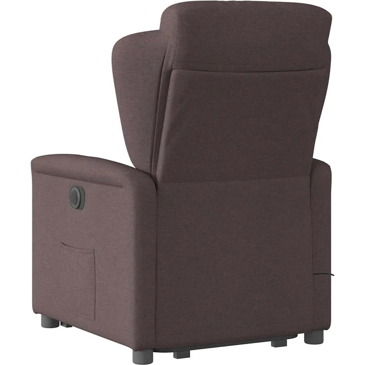 vidaXL Elektrischer Massagesessel mit Aufstehhilfe Dunkelbraun Stoff 3303169 – Bild 6