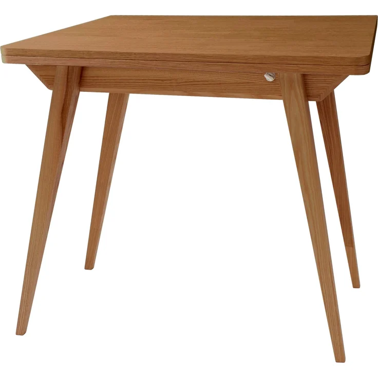 Ragaba rechteckiger ausziehbarer Tisch, MDF & Massives Eschenholz, 90x65 cm, Eichenbeize, Eichenbeize – Bild 1