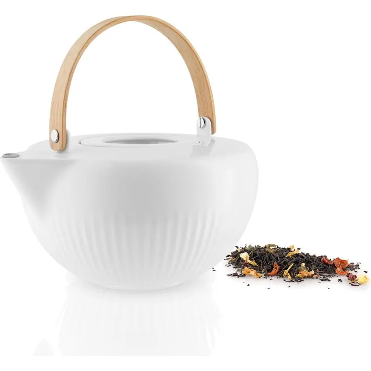 Eva Solo Legio Nova Teekanne, Teebereiter, Teesieb, Teefilter, Kanne, Porzellan, Weiß, 1. 2 L, 886268
