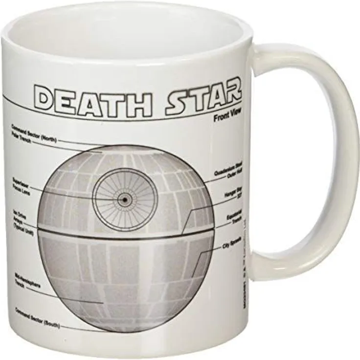Star Wars Todesstern Sketch Keramik Tasse