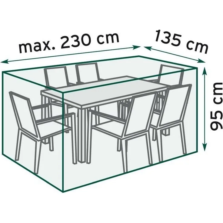 TrendLine Schutzhülle Exclusive Sitzgruppen 230x135x95 cm Abdeckung Gartenmöbel