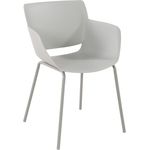 CLP Stuhl Alpena wetterfest mit Rückenlehne,hellgrau