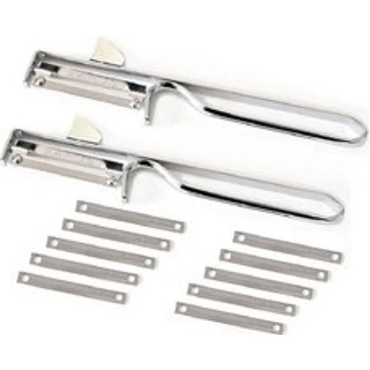 FAMOS | Doppelschäler Set | inklusive Ersatzklingen | effiziente Schäler für makellose Ergebnisse | langlebig & praktisch – Bild 4