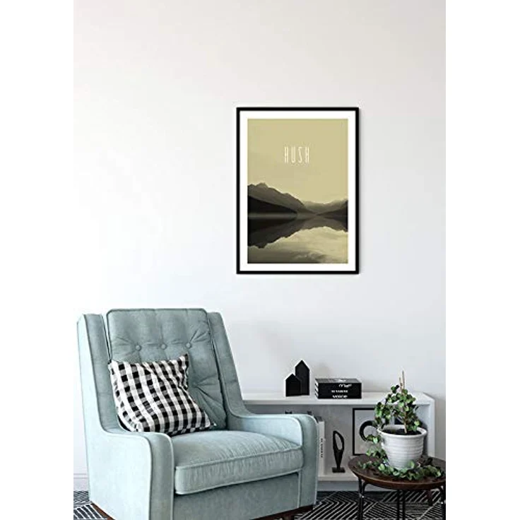 Komar Wandbild Word Lake Hush Sand, Poster 30 x 40 cm, seidenmatte Oberfläche, fotorealistischer Druck, ohne Rahmen, MADE IN GERMANY – Bild 4
