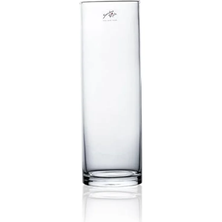 Sandra Rich Dekoglas CYLI, klare Glasvase, Höhe 30 cm, Durchmesser 10 cm, Volumen 2 l – Bild 1