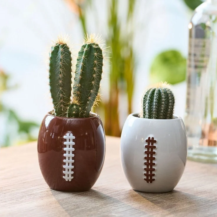 40YARDS Tasse American Football Tasse/Kaffeebecher (330 ml) im 2er Set, 2-tlg, Keramik, mit erhabener Football Naht – Bild 4