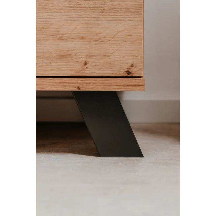 Vitrine Madem in Artisan Eiche und Anthrazit 92 x 199 cm – Bild 5