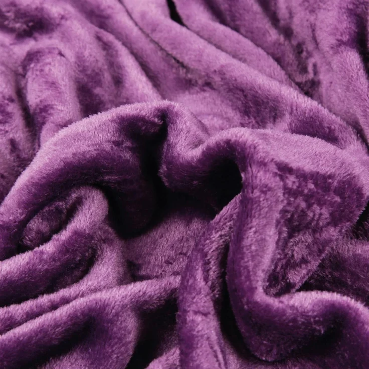 Kuscheldecke "Celina" Violett 220x240 cm – Bild 2