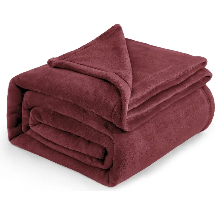 BEDSURE Kuscheldecke Flauschig Decke Fleecedecke - Wohndecke Warm Winter Weich, Sofadecke XXL, Decke Couch Blanket, Kuscheldecke Große, Wohn- & Kuscheldecken 220x240 cm, Sofa überwurfdecke Rot