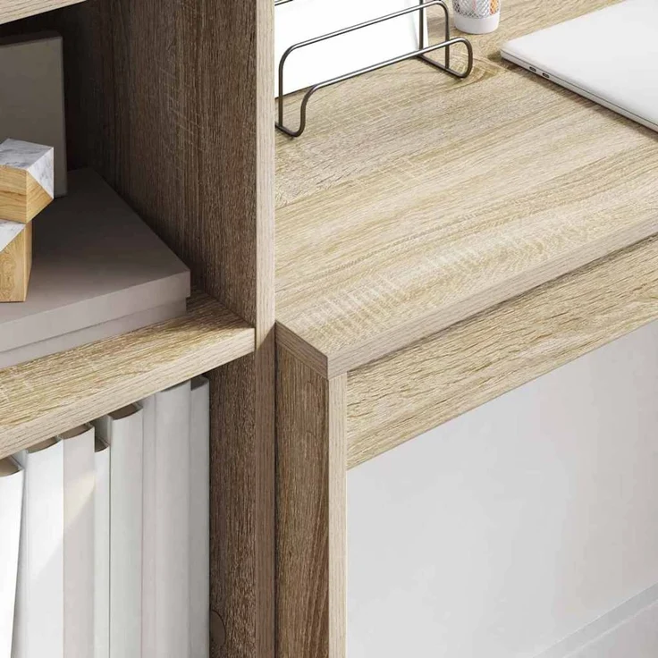 vidaXL Schreibtisch Sonoma-Eiche 100 x 40 x 76 cm 869404 – Bild 3