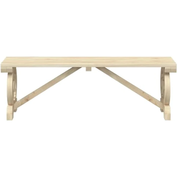 vidaXL Gartenbank 115 cm Massivholz Tanne 365111 – Bild 7