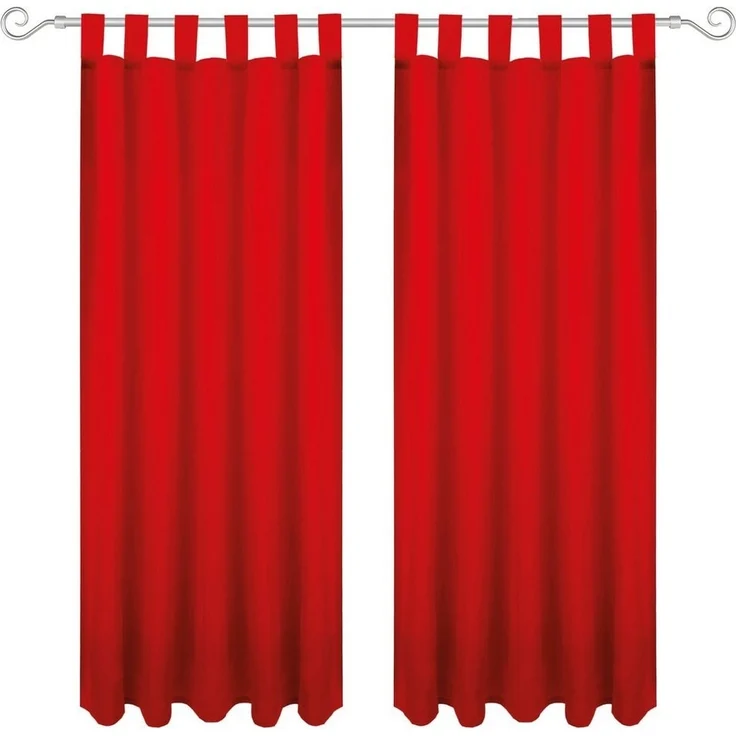 Bestgoodies Gardine Schlaufengardine, Schlaufe (2 St), Blickdichter Vorhang mit Schlaufen, Schlaufengardine – Bild 1