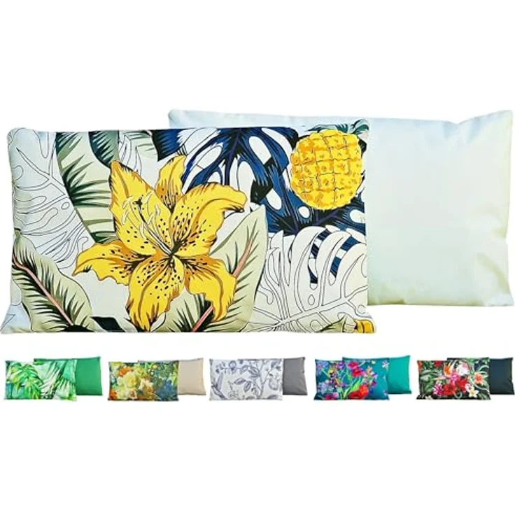 JACK Dekokissen Outdoor Lounge Kissen 30x50cm Motiv inkl. Füllung, mit Lotus-Effekt, Robust, Strapazierfähig, für Innen & Außen geeignet – Bild 2