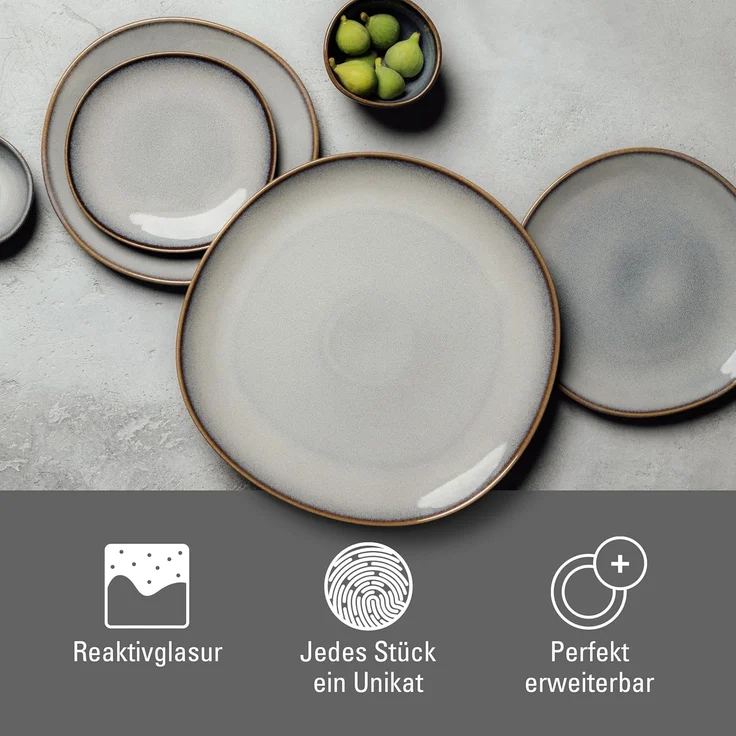 like. by Villeroy & Boch Lave beige Servierplatte ø 32 cm – Bild 5