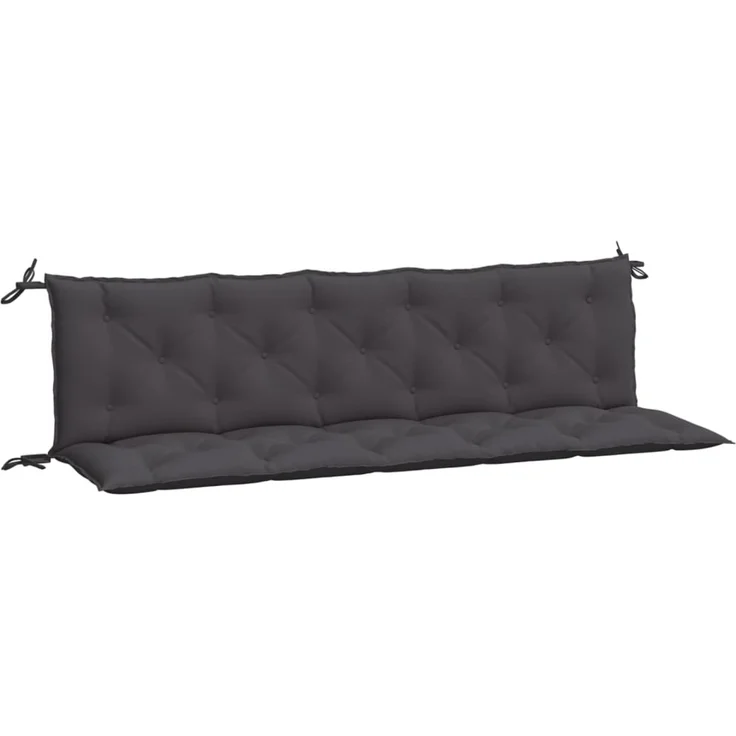 vidaXL Gartenbank-Auflagen 2 Stk. Anthrazit 180x50x7 cm Oxford-Gewebe 361716 – Bild 1