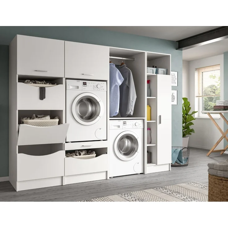 Waschmaschinenumbau Set Flexy in weiß 242 x 196 cm – Bild 2