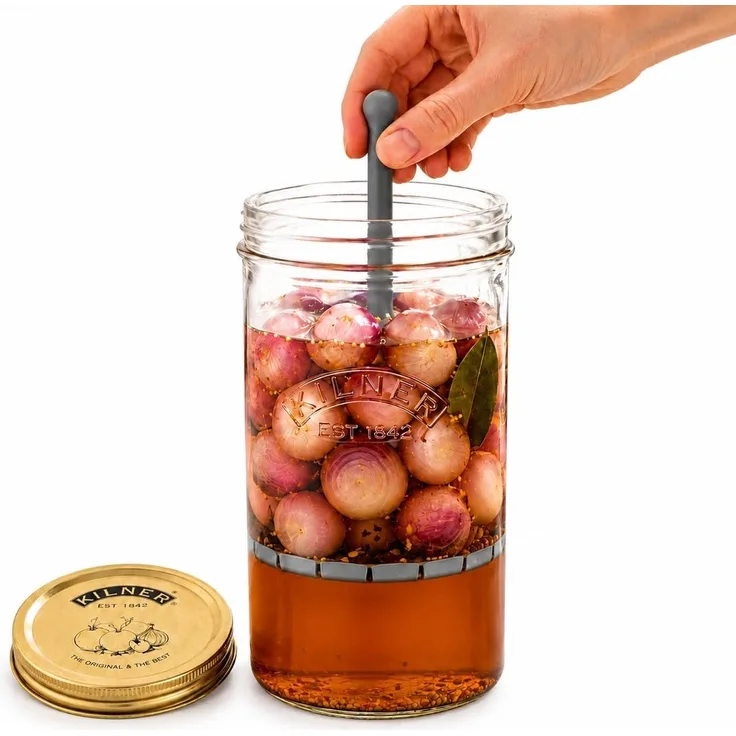 Kilner Weithalsglas mit Heber 1 L