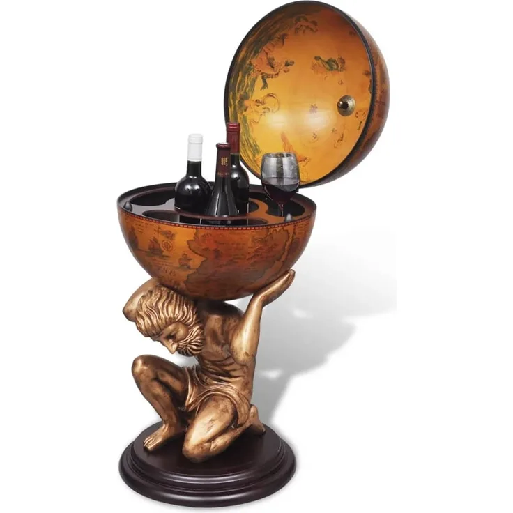vidaXL Globus-Bar Atlas 42×42×85 cm 241958