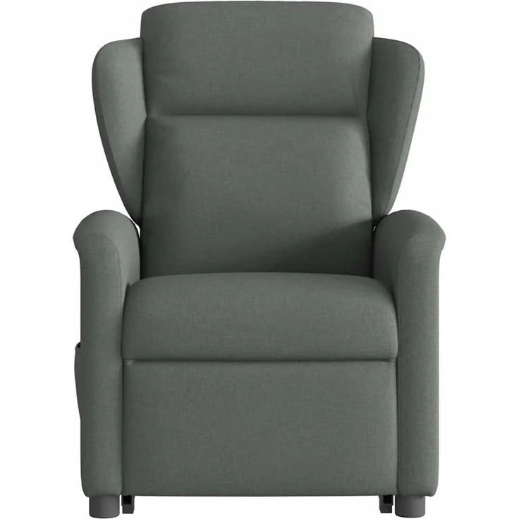 vidaXL Elektrischer Massagesessel mit Aufstehhilfe Dunkelgrau Stoff 3303165 – Bild 4