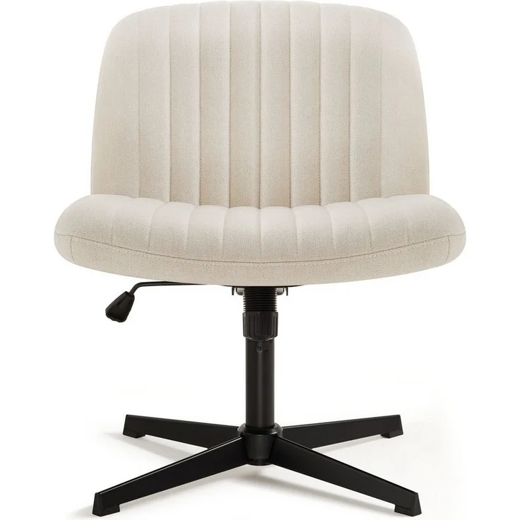 Intimate WM Heart Bürostuhl Ohne Armlehnen, Ergonomischer Schreibtischstuhl (Lesesessel mit 10cm dickem Sitzkissen), Drehstuhl Ohne Rollen, Höhenverstellbar Stuhl – Bild 2