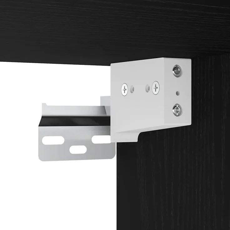 vidaXL Bad-Wandschrank Schwarz 80x25x40 cm Holzwerkstoff 860086 – Bild 9
