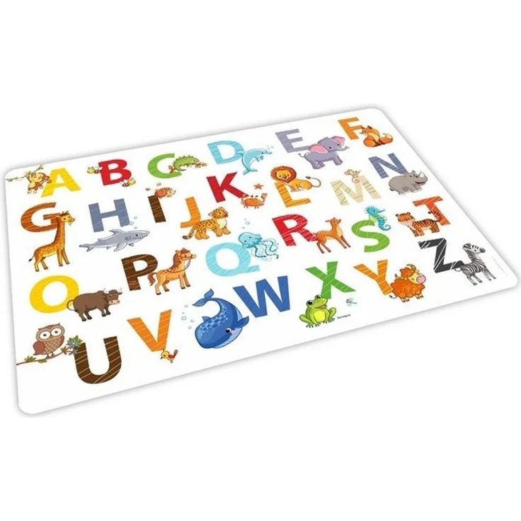 nikima Platzset stabiles Vinyl Tischset - Tier ABC Kinder Platzset abwaschbar, (1-St) – Bild 4