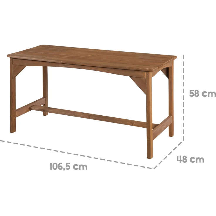 roba Kindersitzgruppe 'Outdoor+' - 'Little Stars' Sonnenschirm & Sitzauflagen - Massivholz - Teak – Bild 8