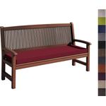 sunnypillow Bankauflage Stuhlkissen mit abnehmbarem Bezug Bankkissen Bankpolster Polsterauflage Auflage für Gartenbank viele Farben und Größen zur Auswahl (100 x 30 x 5 cm, Rot)