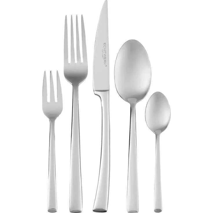 Echtwerk Besteckset, 30-teilig, rostfrei und lebensmittelecht, Edelstahl