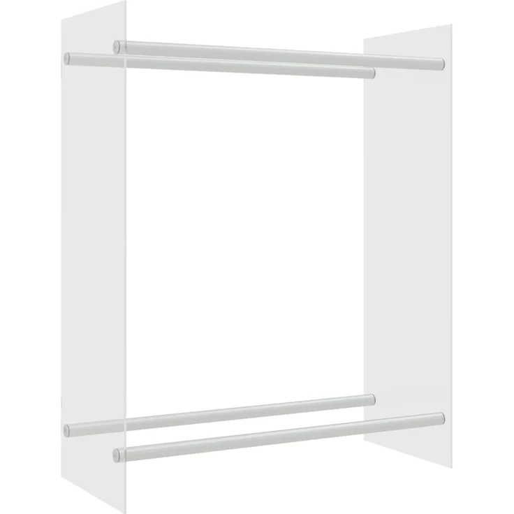 vidaXL Brennholzregal Transparent 80x35x100 cm Hartglas 327469 – Bild 1