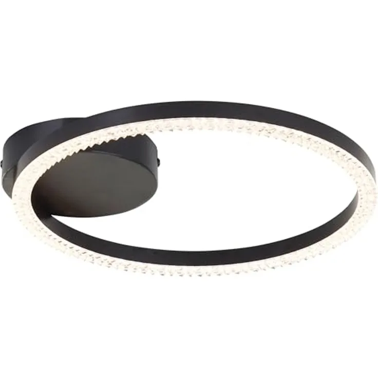 Brilliant LED Deckenleuchte Aurelia G80765A26 Wohnzimmer, Schlafzimmer Metall/Kunststoff Indoor Decke schwarz - LED fest integriert