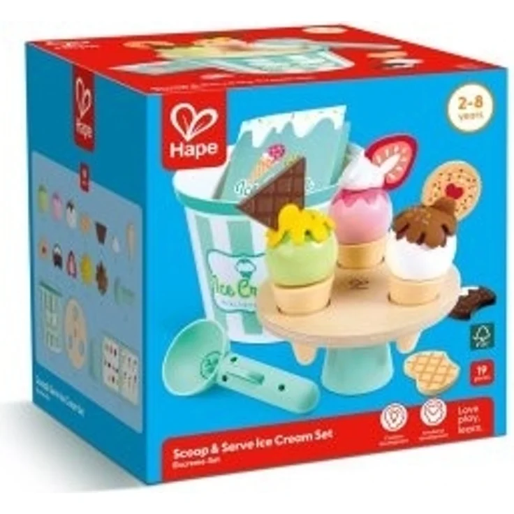 Eiscreme Set, 19 tlg.