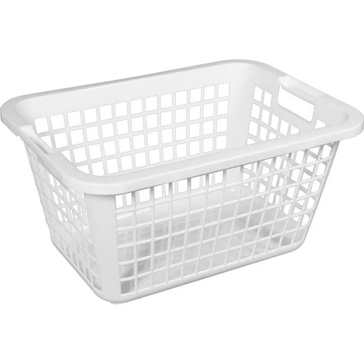 Teko Plastic Wäschekorb 55 103337, Favorit (weiß)
