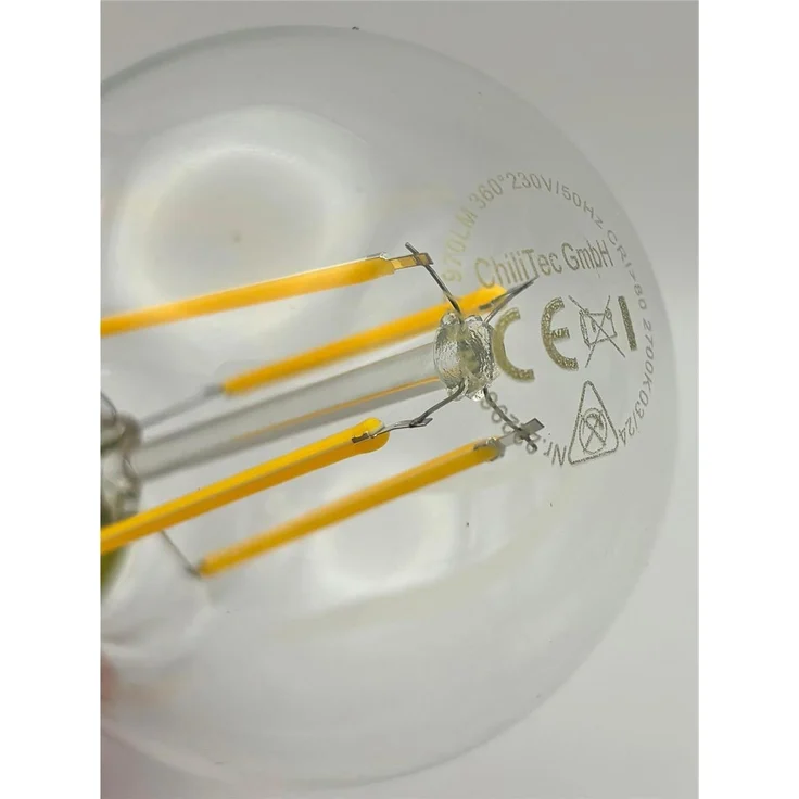 LED Glühlampe E27 "Filament G60k" klar 2700K, 970lm, 230V / 8W, warmweiß – Bild 6