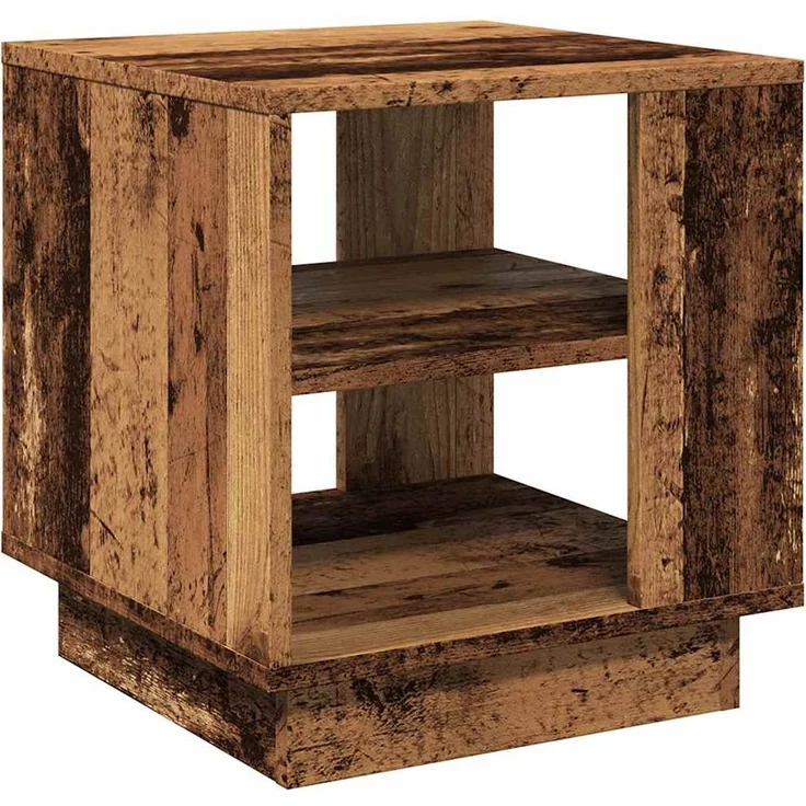 vidaXL Couchtisch Altholz-Optik 40x40x43 cm Holzwerkstoff 856804 – Bild 1