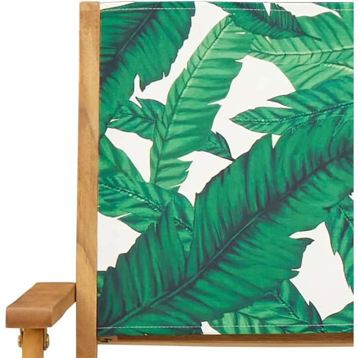 vidaXL Klappstühle, 6 Stück, grüner Stoff und Massivholz 3214587 – Bild 9