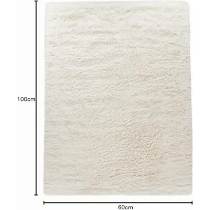 TT Home Teppich Diele, Esszimmer, Flur, Schlafzimmer, Wohnzimmer, Rechteckig, Höhe: 37 mm, Teppich Wohnzimmer Hochflor Langflor Weich Soft Modernes Einfarbiges D – Bild 2