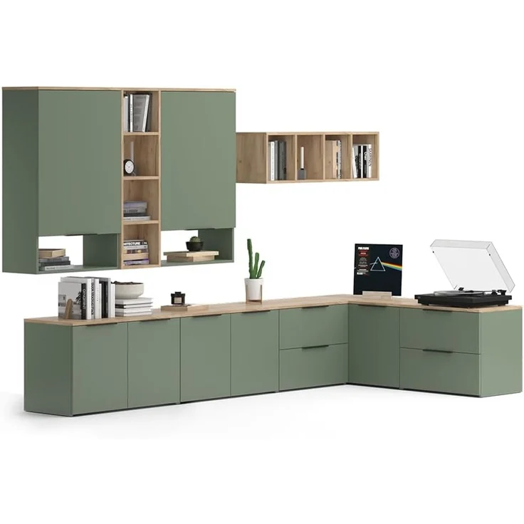Wohnwand Wido Grün 9 Teile Vicco – Bild 5