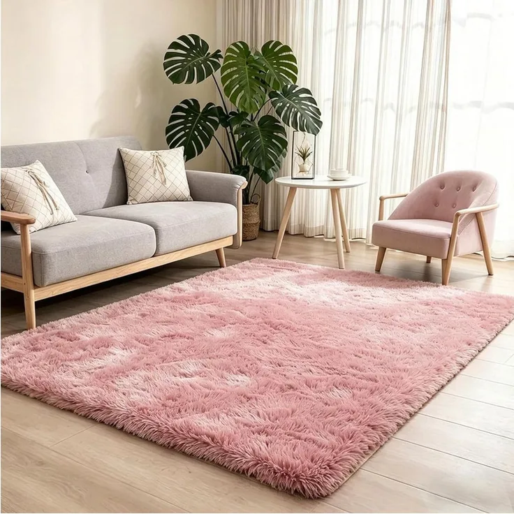 MCC direct Hochflor-Teppich Hochflor-Teppich – luxuriöser Flauschteppich - 7 Größen & 7 Farben
