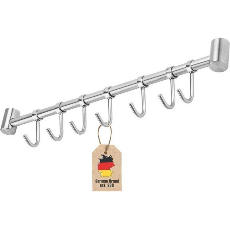 Intirilife Hakenleiste, (1 St, 1x Küchenleiste inkl. Montagematerial), Küchenleiste Hängeleiste Hakenleiste Küchenutensilienhalter Reiling – Bild 1