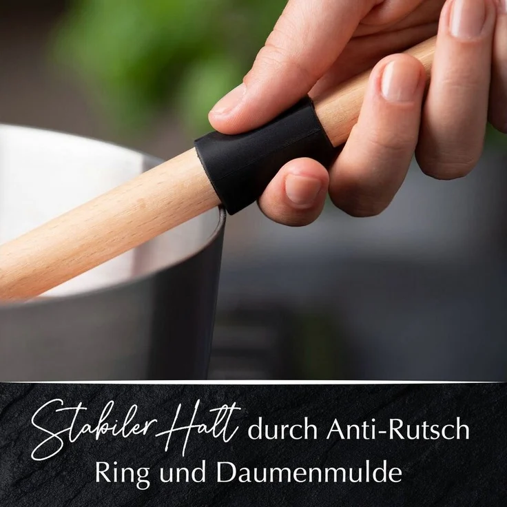 Stanley Rogers Kochbesteck-Set Küchenhelfer Set Holz, Kochlöffel Buchenholz, Bambus Küchenutensilien – Bild 3