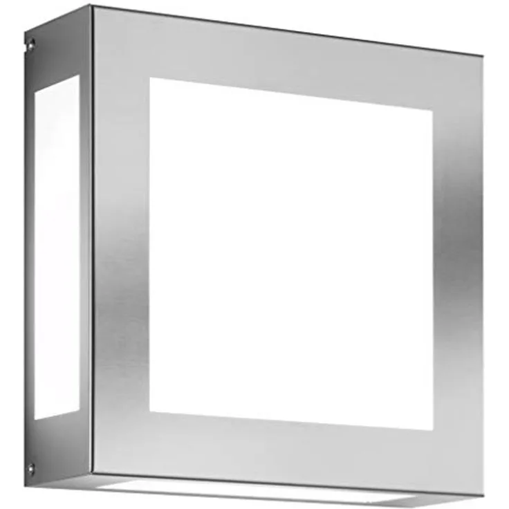 CMD 42 2x 60W E27 IP44 Edelstahl Opalglas Wandleuchte LB21