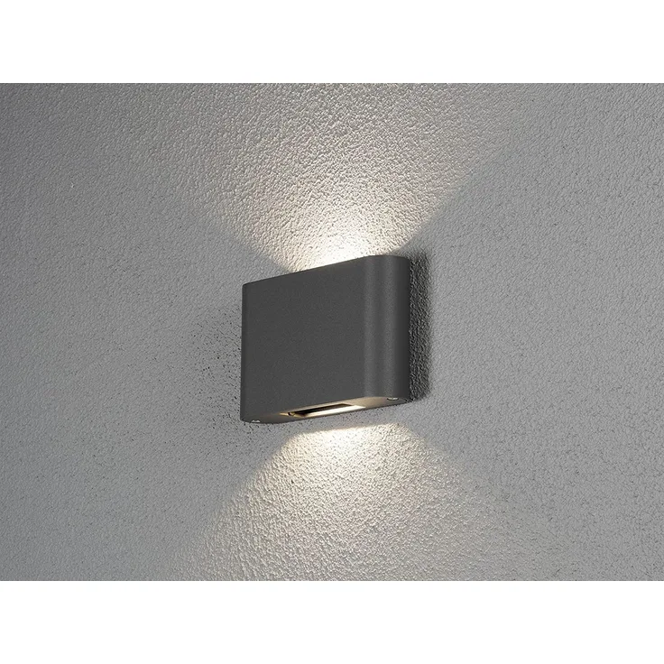 KONSTSMIDE No. 7854-370 Aussenwandleuchte Chieri 2x High Power LED 3000 K anthrazit
