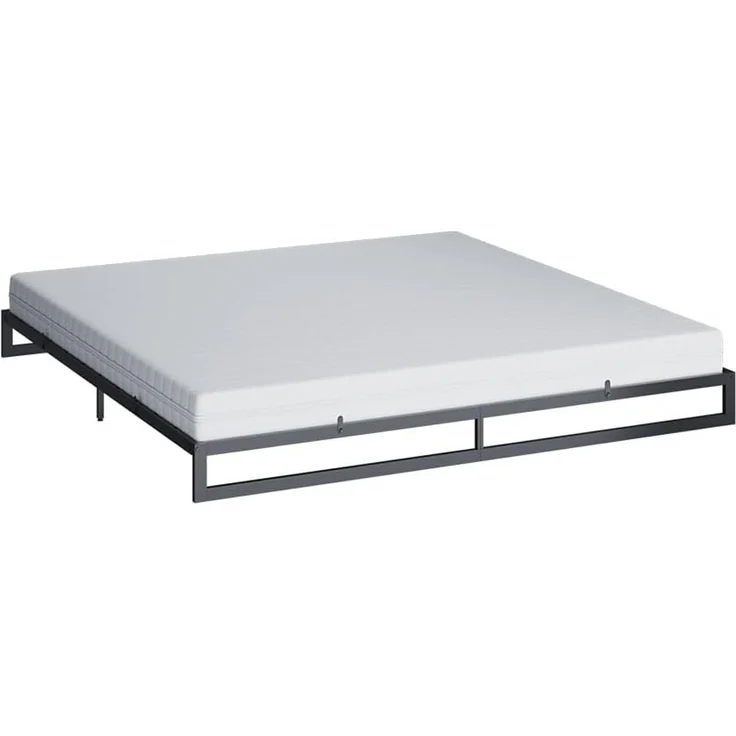 Bettgestell Lenora Schwarz 180x200 mit Matratze Vitalispa – Bild 1