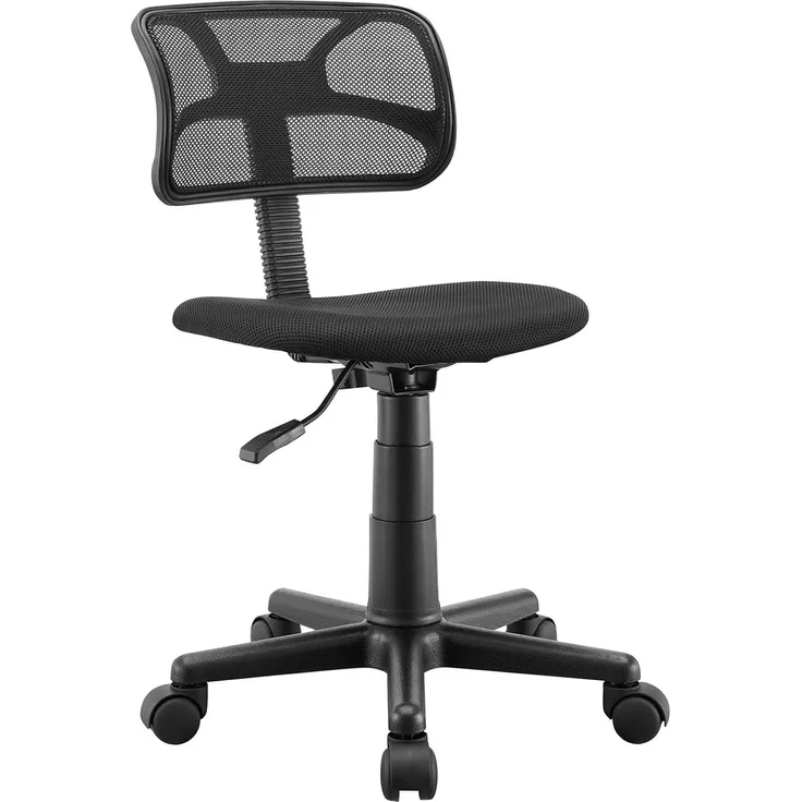 IDIMEX Drehstuhl MILAN, Schreibtischstuhl Kinder mit Stoffbezug, stabiles Fußkreuz grau