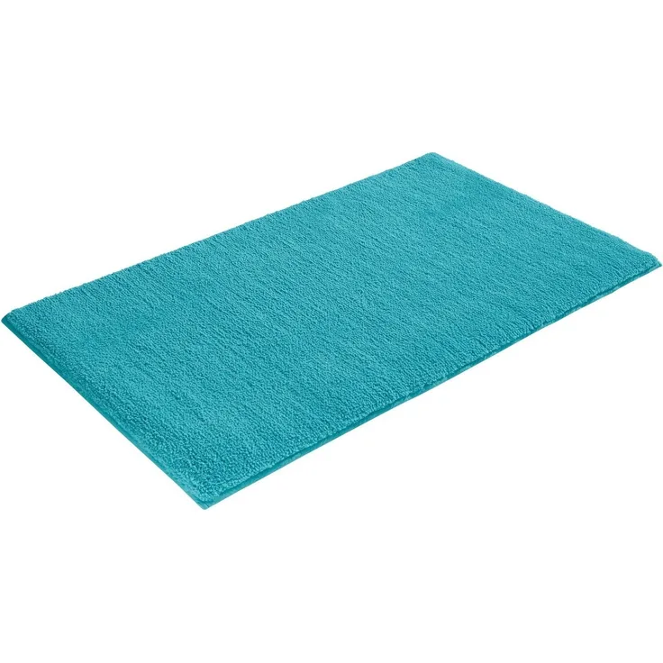 my home Badematte Vanessa, Badvorleger, Badezimmer Teppich, Höhe 10 mm, rutschhemmend beschichtet, fußbodenheizungsgeeignet, schnell trocknend, strapazierfähig, Polyester, rechteckig, Badteppich, weiche Haptik, unifarben