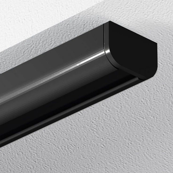 Garduna Gardinenschiene halbrunde Schleuderschiene, 1-läufig, Aluminium – Bild 1