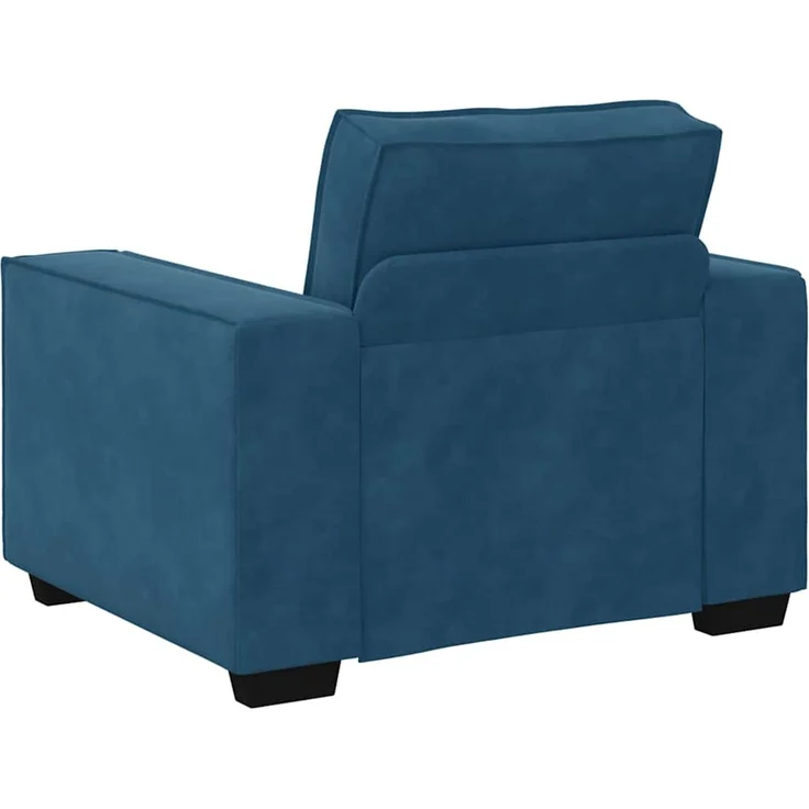 vidaXL Sessel Blau 100x78x84 cm Samt 4105009 – Bild 5