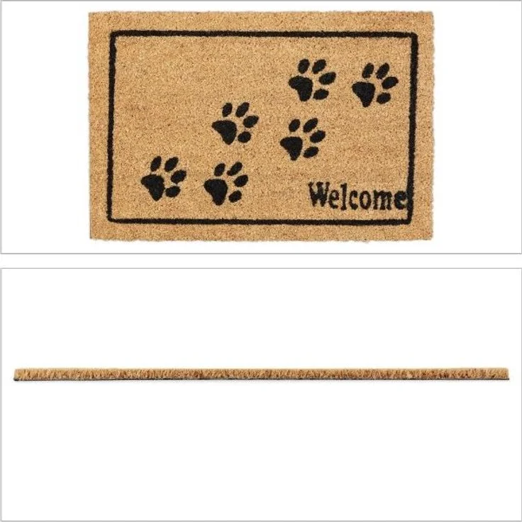 Kokos Fußmatte Welcome mit Pfoten 10038460 – Bild 8